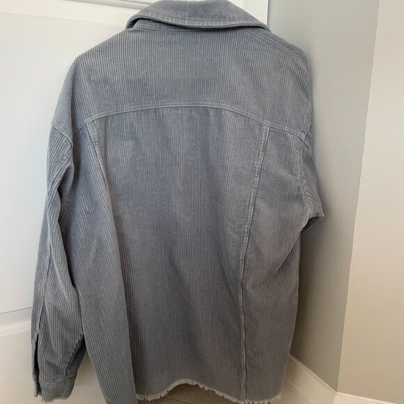 🩶 ZARA Blueish Grey Corduroy Jacket 🩶 - Picture 2 of 3